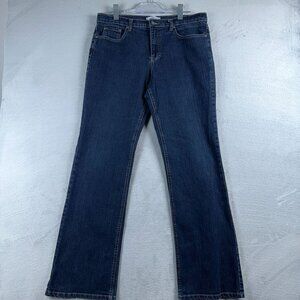 Jaclyn Smith Boot Cut Jeans Medium Wash Denim Stretch Womens Blue Size 12 Averag